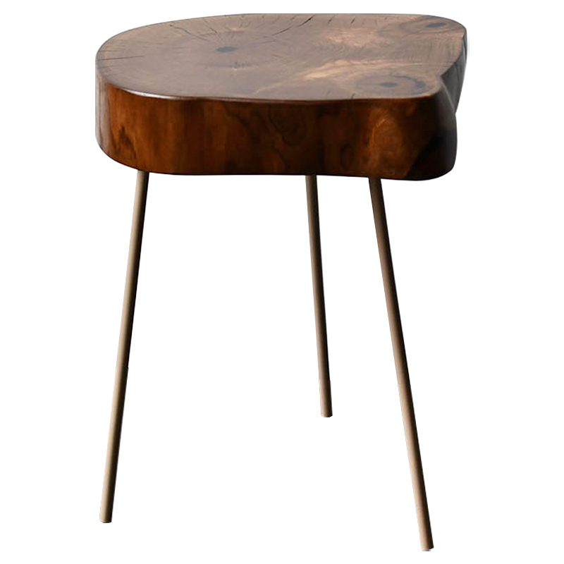 Приставной стол Povey Industrial Metal Rust Side Table Коричневый Бежевый Приставной стол Povey Industrial Metal Rust Side Table Коричневый Бежевый в Грозном | Loft Concept