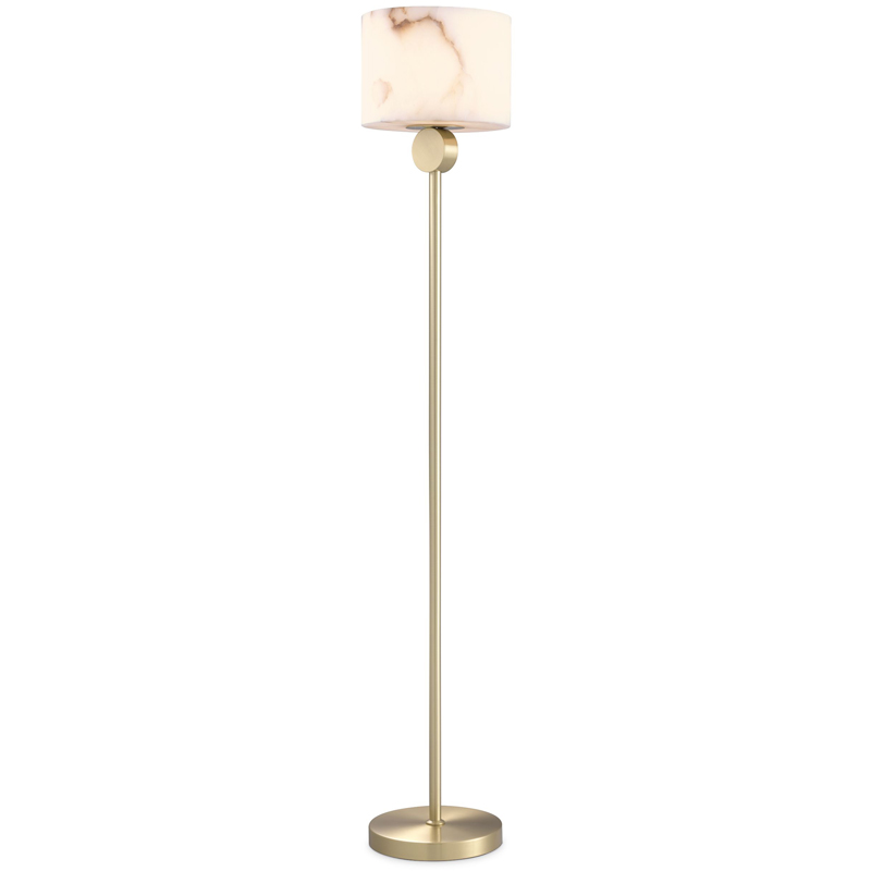 Торшер Eichholtz Floor Lamp Etruscan Brass Латунь Белый Торшер Eichholtz Floor Lamp Etruscan Brass Латунь Белый в Грозном | Loft Concept