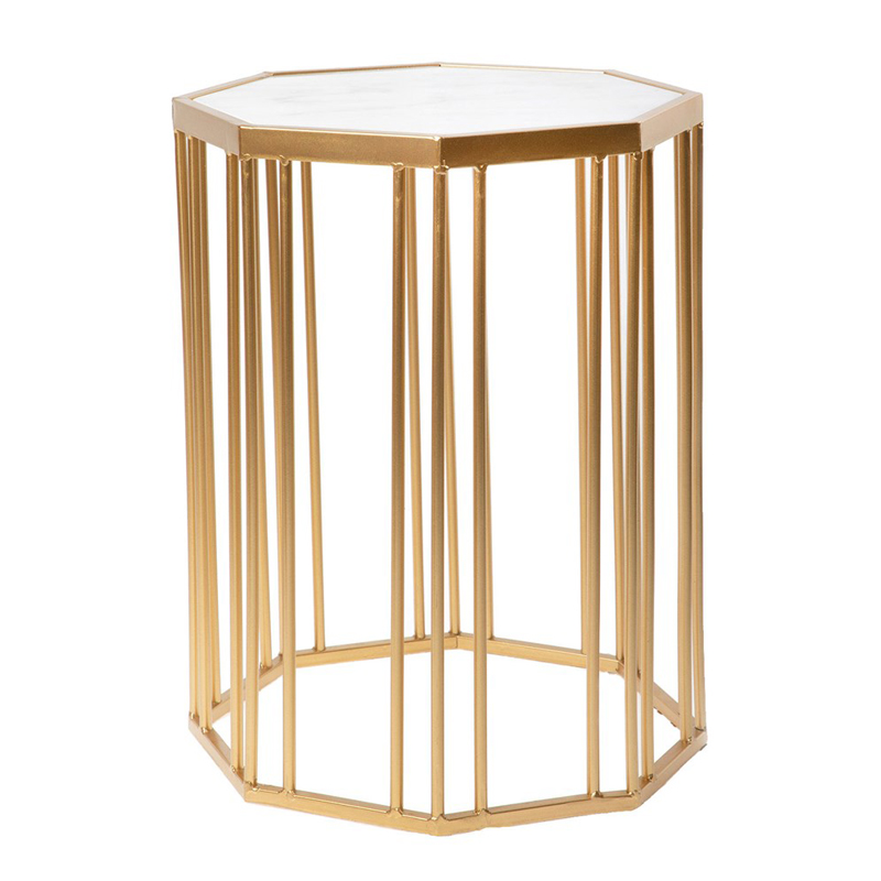 Приставной стол Side Table Marble белый мрамор Золотой Белый Мрамор Bianco Приставной стол Side Table Marble белый мрамор Золотой Белый Мрамор Bianco в Грозном | Loft Concept