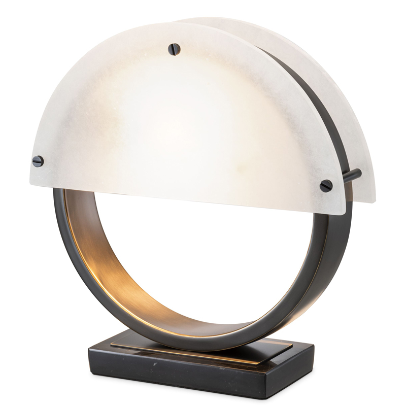 Настольная лампа Eichholtz Table Lamp Essence Темная бронза Белый Настольная лампа Eichholtz Table Lamp Essence Темная бронза Белый в Грозном | Loft Concept