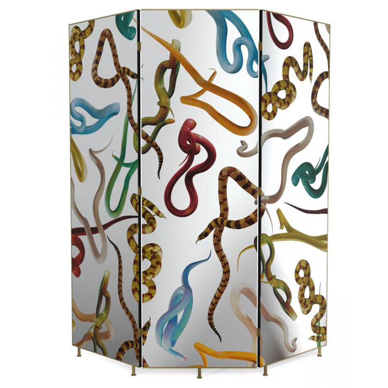 Ширма Seletti Screen Snakes Мульти Золотой Шампань Ширма Seletti Screen Snakes Мульти Золотой Шампань в Грозном | Loft Concept