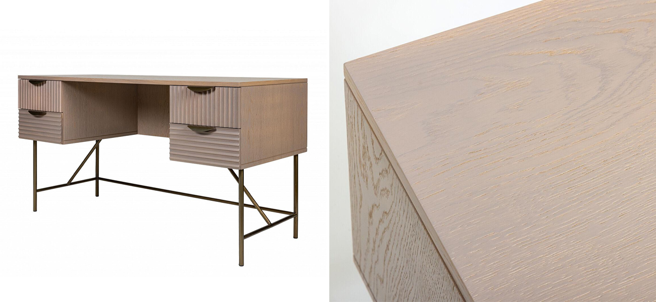 Рабочий стол Antique Order Бежевый Шпон Дуба - фото