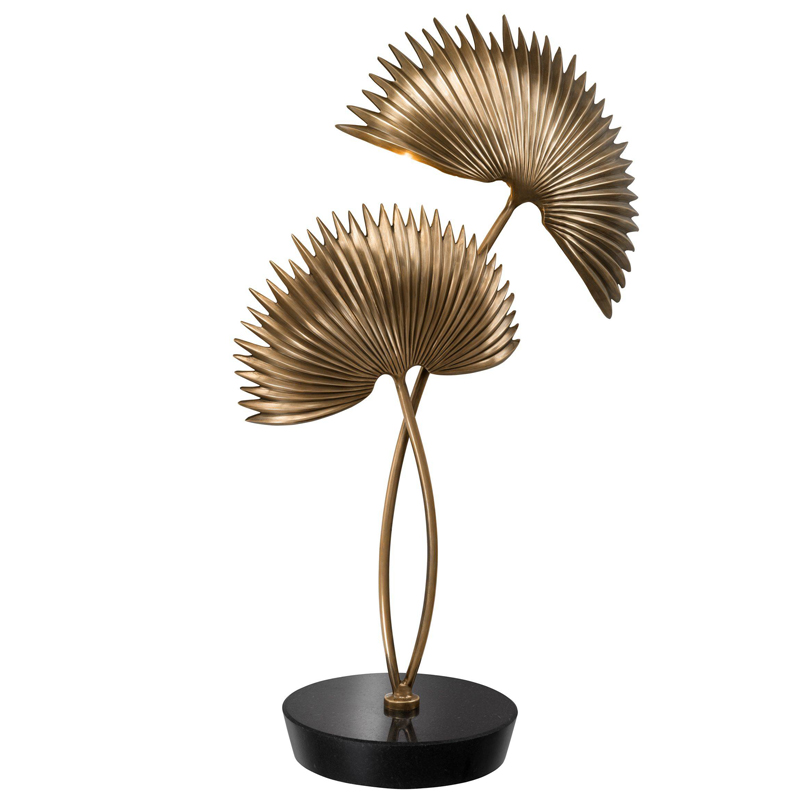 Настольная лампа Eichholtz Table Lamp Hacienda Винтажная латунь Черный в Грозном | Loft Concept 