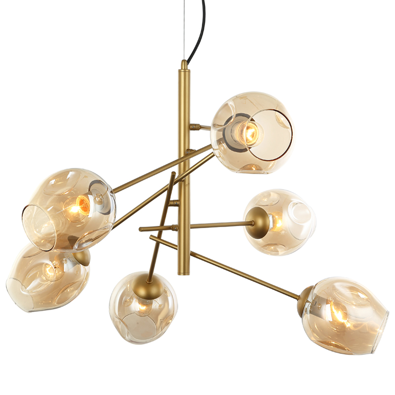 Люстра Branching Bubble Chandelier Vertical Gold Золотой Янтарь (Amber) Люстра Branching Bubble Chandelier Vertical Gold Золотой Янтарь (Amber) в Грозном | Loft Concept