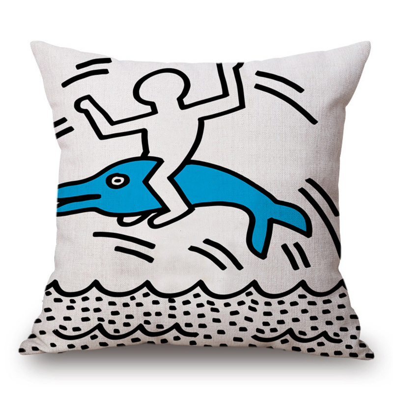 Подушка Keith Haring 13 Мульти Подушка Keith Haring 13 Мульти в Грозном | Loft Concept