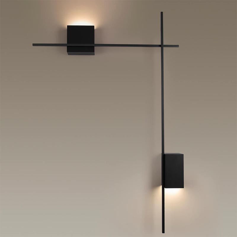 Бра Blocks Wall Light Black Angle Черный Бра Blocks Wall Light Black Angle Черный в Грозном | Loft Concept