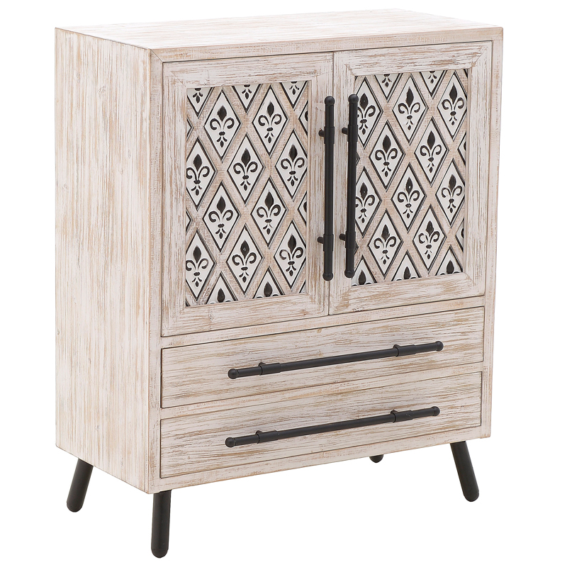 Комод Jerrick Provence Chest of Drawers Черный Бежево-серый Комод Jerrick Provence Chest of Drawers Черный Бежево-серый в Грозном | Loft Concept