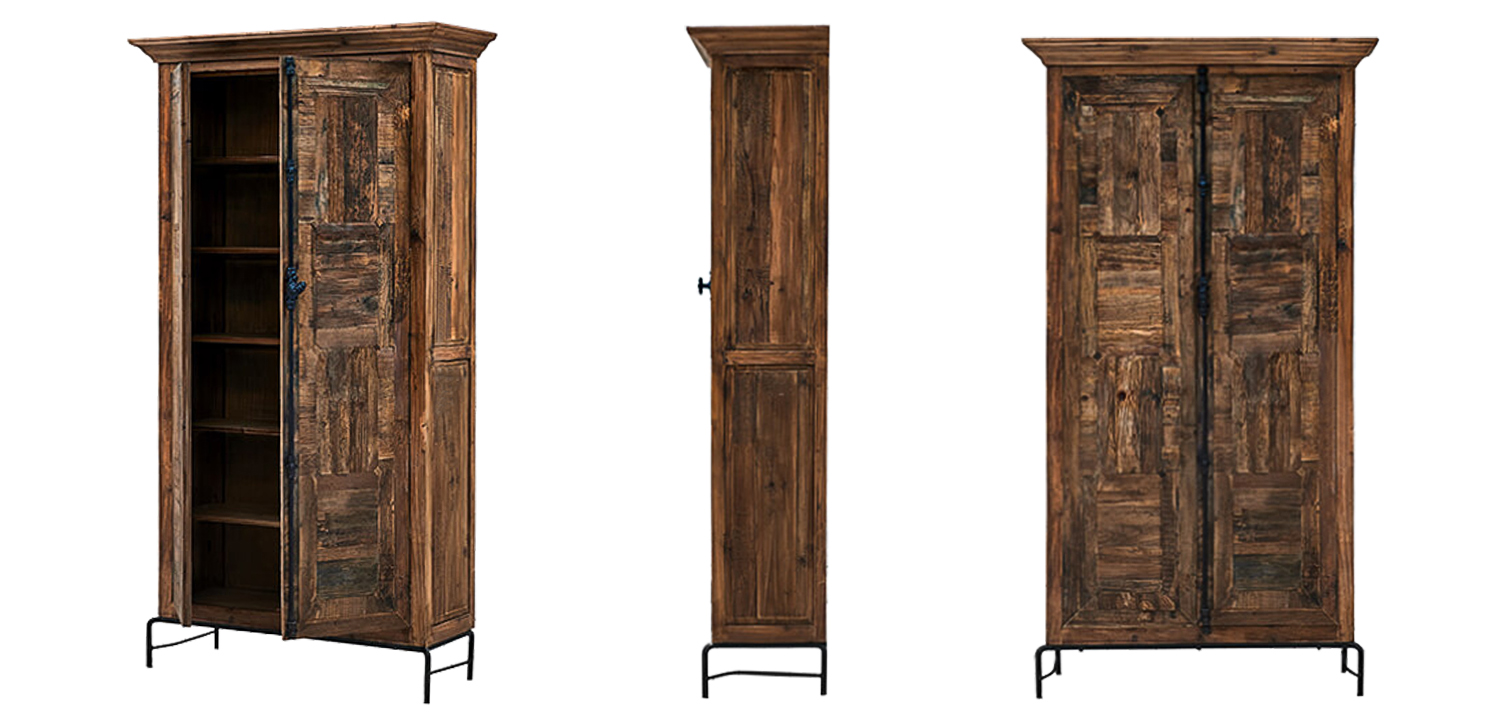 Шкаф Giancarlo Wood Wardrobe - фото