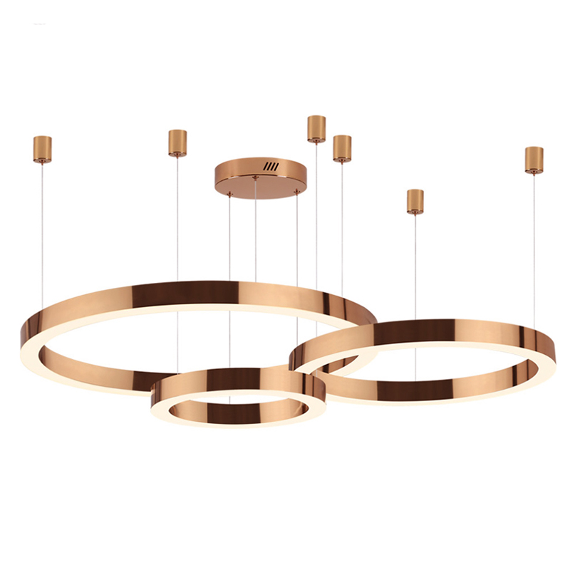 Люстра 3 Bronze Ring Horizontal Бронза в Грозном | Loft Concept 