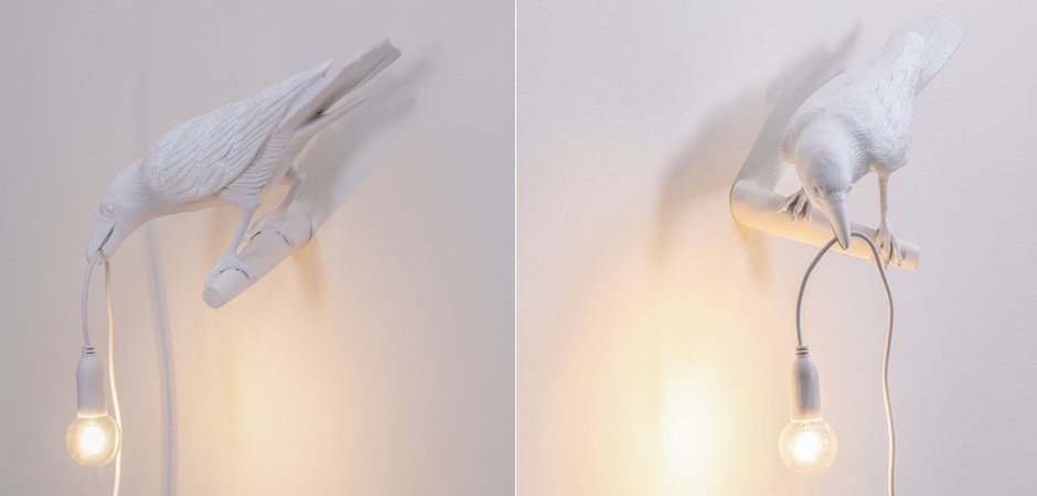 Бра Seletti Bird Lamp White Looking Бра Seletti Bird Lamp White Looking - Loft-Concept в Грозном