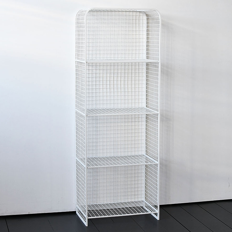 Стеллаж Rufus Industrial Metal Rust Rack Белый Стеллаж Rufus Industrial Metal Rust Rack Белый в Грозном | Loft Concept