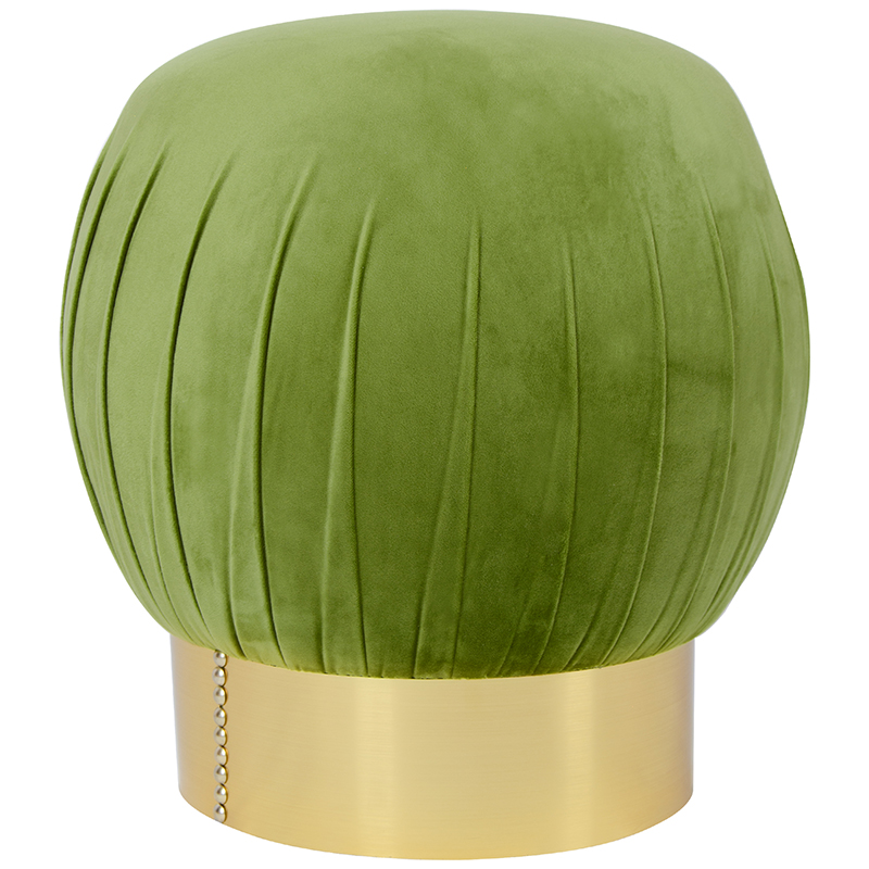 Оттоманка Art Deco Turban green Золотой Зеленый смок Оттоманка Art Deco Turban green Золотой Зеленый смок в Грозном | Loft Concept