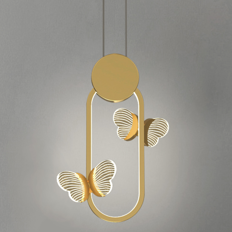 Светильник Butterfly Gold Oval Прозрачный Золотой в Грозном | Loft Concept 