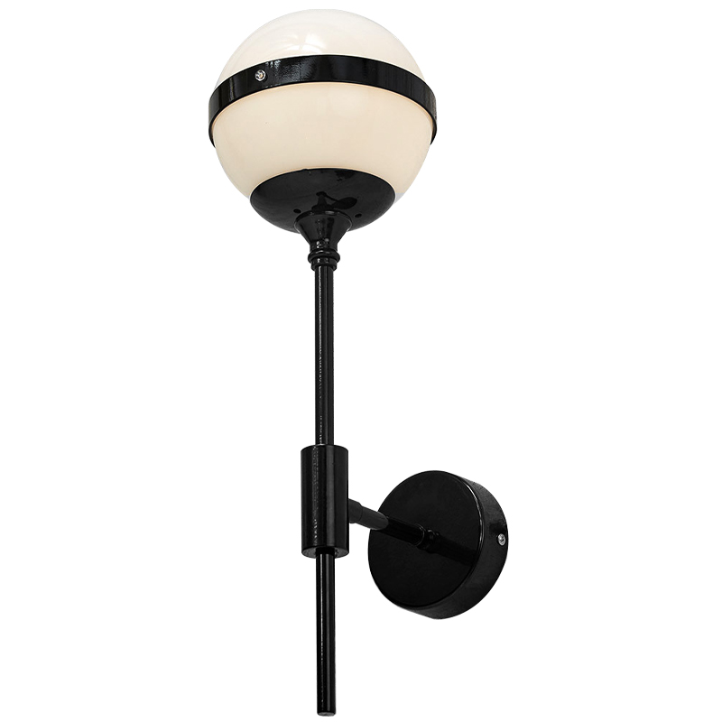 Бра Peggy Futura Black Wall Lamp Белый Черный Бра Peggy Futura Black Wall Lamp Белый Черный в Грозном | Loft Concept