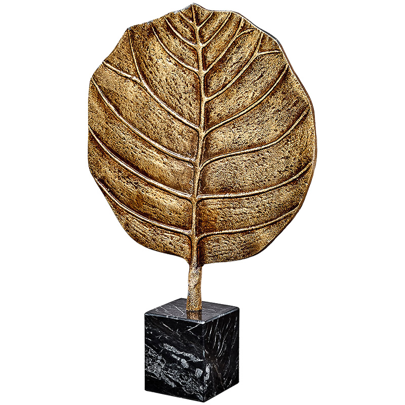 Аксессуар Gold Leaf Золотой Черный Мрамор Nero Аксессуар Gold Leaf Золотой Черный Мрамор Nero в Грозном | Loft Concept