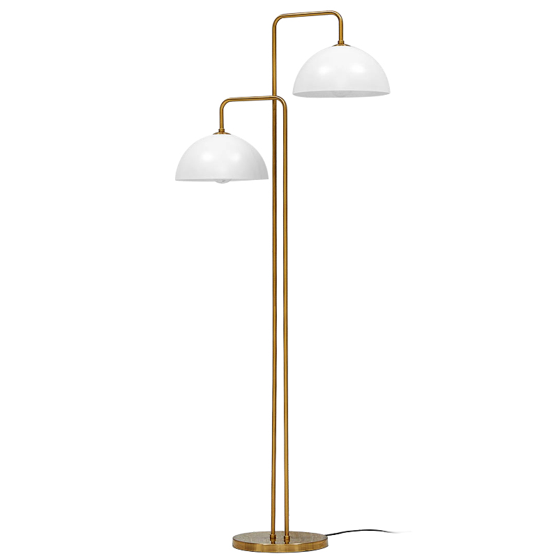 Торшер Haworth Floor Lamp Золотой Белый Торшер Haworth Floor Lamp Золотой Белый в Грозном | Loft Concept