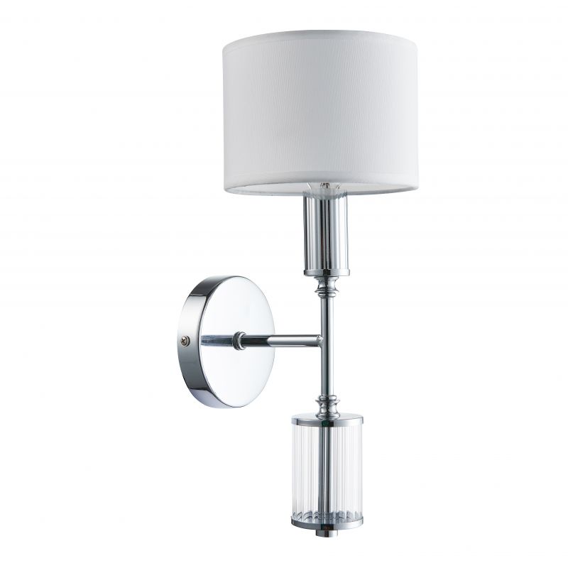 Бра Laurent Sconce white Хром Белый Прозрачный Бра Laurent Sconce white Хром Белый Прозрачный в Грозном | Loft Concept