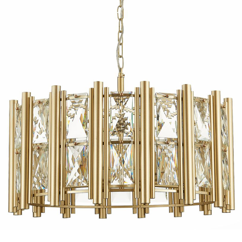 Люстра Rivelen Chandelier D65 Золотой Шампань Прозрачное Стекло Люстра Rivelen Chandelier D65 Золотой Шампань Прозрачное Стекло в Грозном | Loft Concept