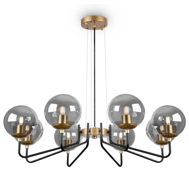 Люстра Benigno Chandelier Золотой Прозрачный (Transparent) Черный Люстра Benigno Chandelier Золотой Прозрачный (Transparent) Черный в Грозном | Loft Concept