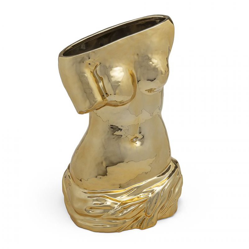 Ваза Seletti Milo Vase Глянцевое золото Ваза Seletti Milo Vase Глянцевое золото в Грозном | Loft Concept