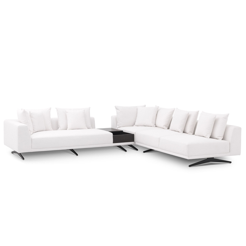 Диван Eichholtz Sofa Endless White Белый Темная бронза Диван Eichholtz Sofa Endless White Белый Темная бронза в Грозном | Loft Concept