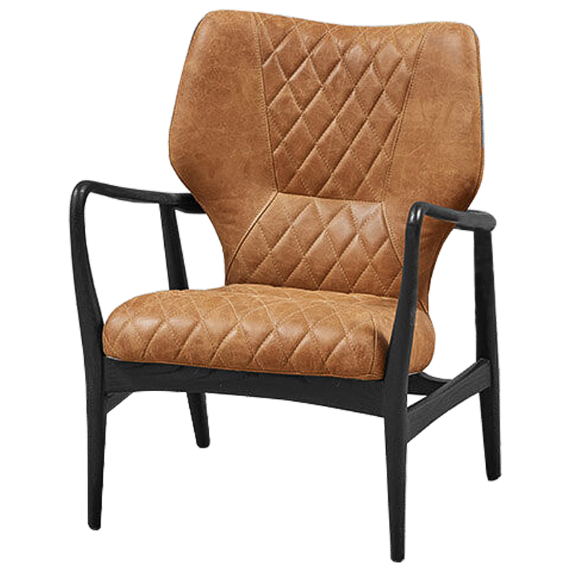 Кресло Ottavio Chair Карамель Черный Кресло Ottavio Chair Карамель Черный в Грозном | Loft Concept
