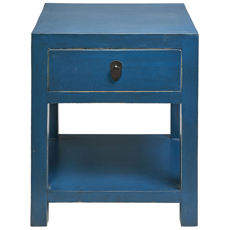 Тумба деревянная Tamsin Nightstand Blue Синий Тумба деревянная Tamsin Nightstand Blue Синий в Грозном | Loft Concept