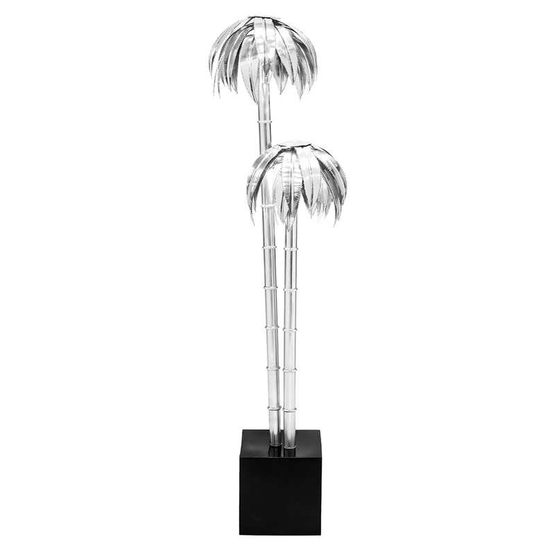 Торшер FLOOR LAMP PALMERY X2 Chromium Хром Черный Торшер FLOOR LAMP PALMERY X2 Chromium Хром Черный в Грозном | Loft Concept