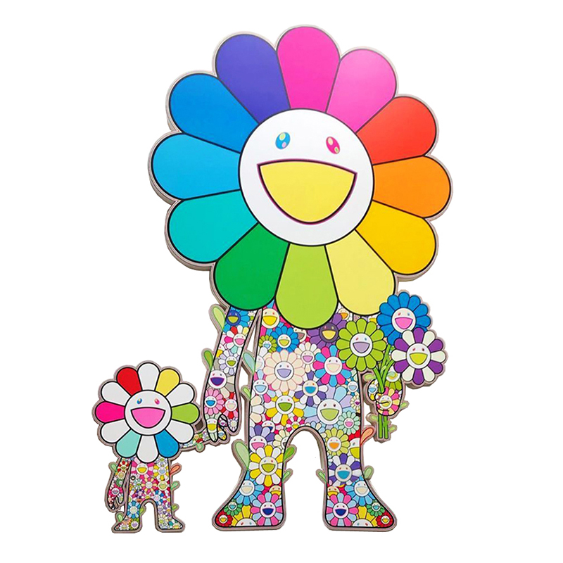 Takashi Murakami Большой Арт-объект на стену Смеющиеся Цветы Мульти Takashi Murakami Большой Арт-объект на стену Смеющиеся Цветы Мульти в Грозном | Loft Concept