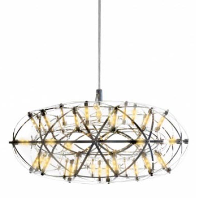 Люстра Moooi 3D Sphere Oval Yellow lamp S Хром Люстра Moooi 3D Sphere Oval Yellow lamp S Хром в Грозном | Loft Concept