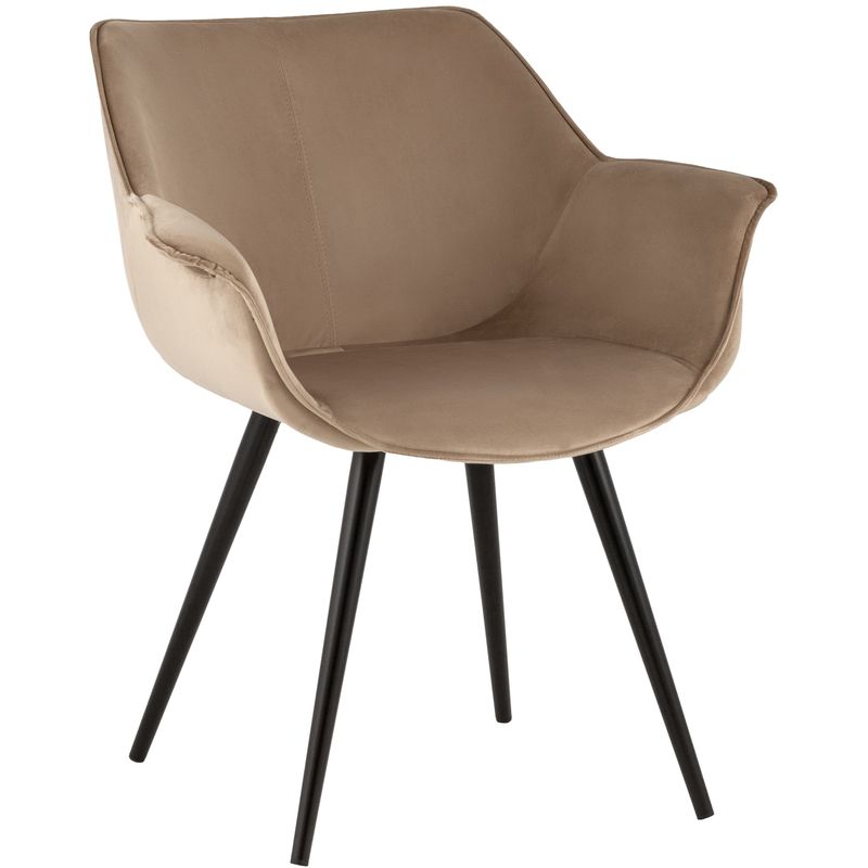 Стул Mason chair Велюр Капучино Бежевый Черный Стул Mason chair Велюр Капучино Бежевый Черный в Грозном | Loft Concept