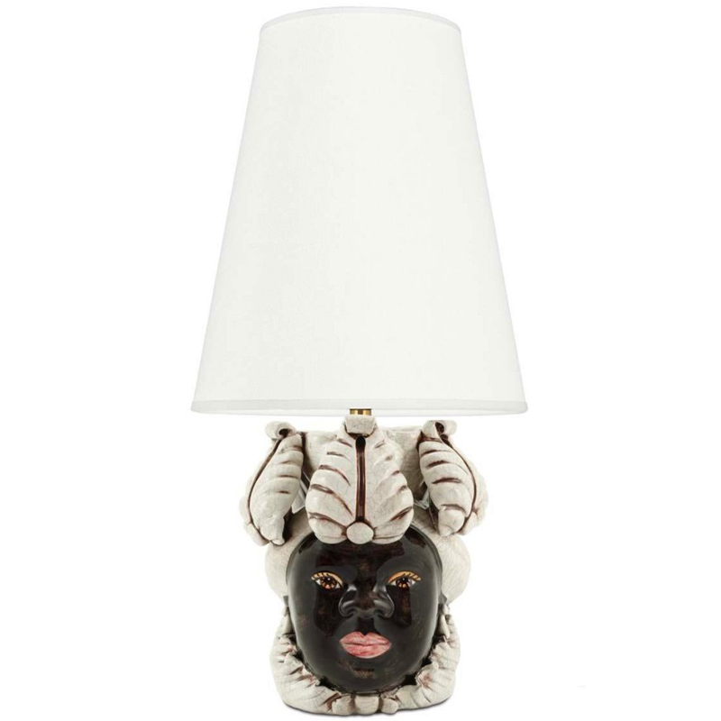 Настольная лампа Table Lamp Moro Lady Small New Dark Brown White Бежевый Коричневый Настольная лампа Table Lamp Moro Lady Small New Dark Brown White Бежевый Коричневый в Грозном | Loft Concept