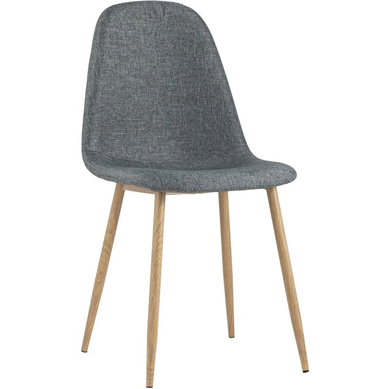 Стул Archie Chair Серая Рогожка Деревянные ножки Серый Древесина Стул Archie Chair Серая Рогожка Деревянные ножки Серый Древесина в Грозном | Loft Concept