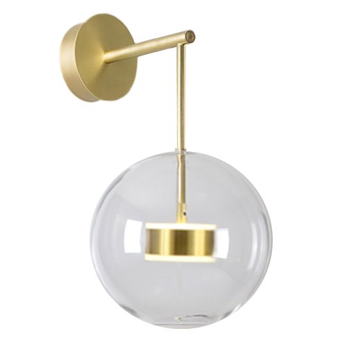 Бра BUBBLE Mono Wall Lamp Латунь Прозрачный (Transparent) Бра BUBBLE Mono Wall Lamp Латунь Прозрачный (Transparent) в Грозном | Loft Concept