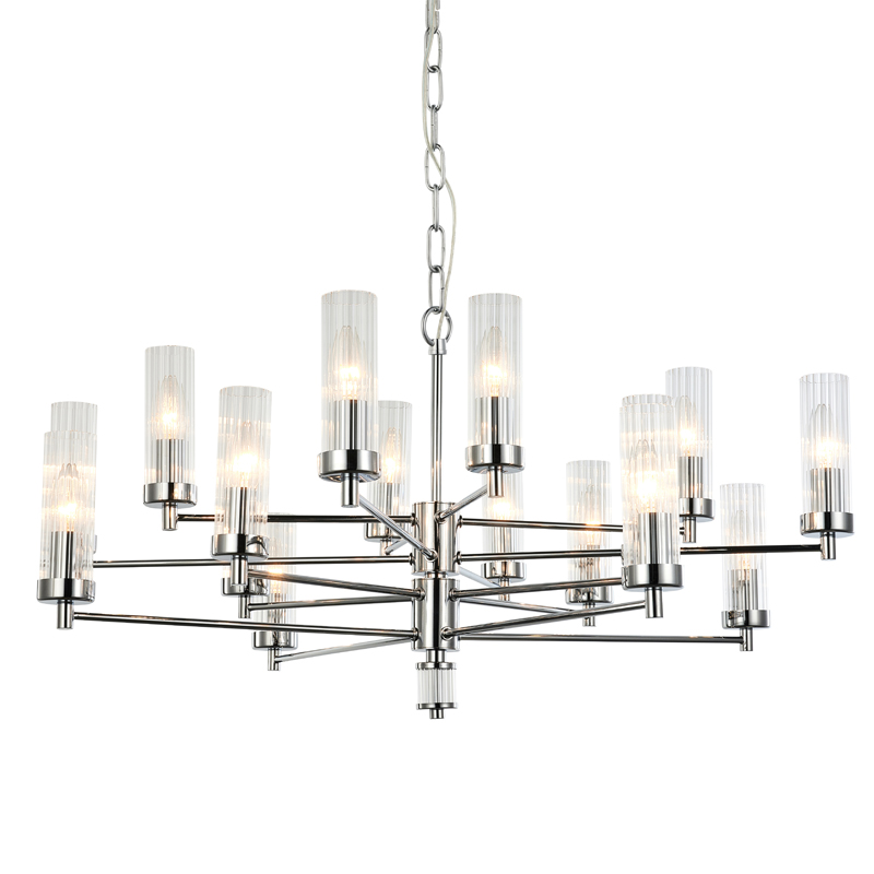 Люстра Jeanette Chandelier Chromium 85 Хром Прозрачный Люстра Jeanette Chandelier Chromium 85 Хром Прозрачный в Грозном | Loft Concept