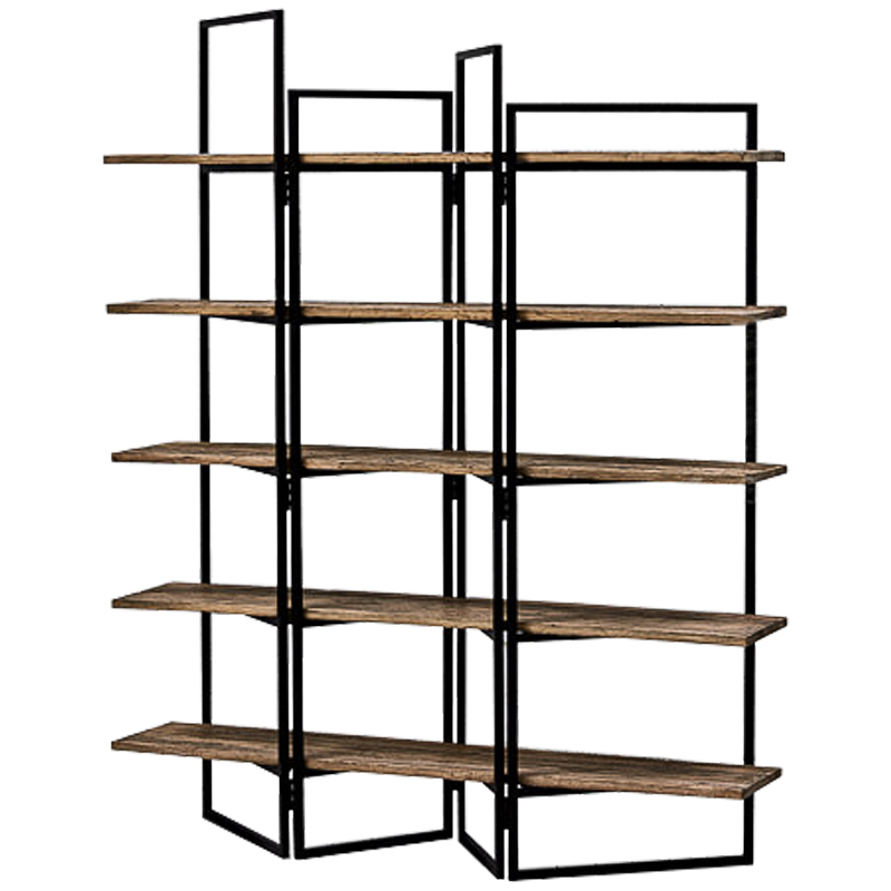 Стеллаж Luigi Loft Rack Черный Коричневый Стеллаж Luigi Loft Rack Черный Коричневый в Грозном | Loft Concept