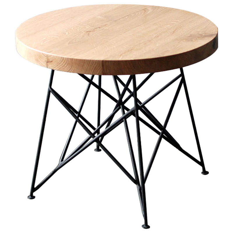 Кофейный стол Kinney Industrial Metal Rust Coffee Table Светлый дуб Черный Кофейный стол Kinney Industrial Metal Rust Coffee Table Светлый дуб Черный в Грозном | Loft Concept