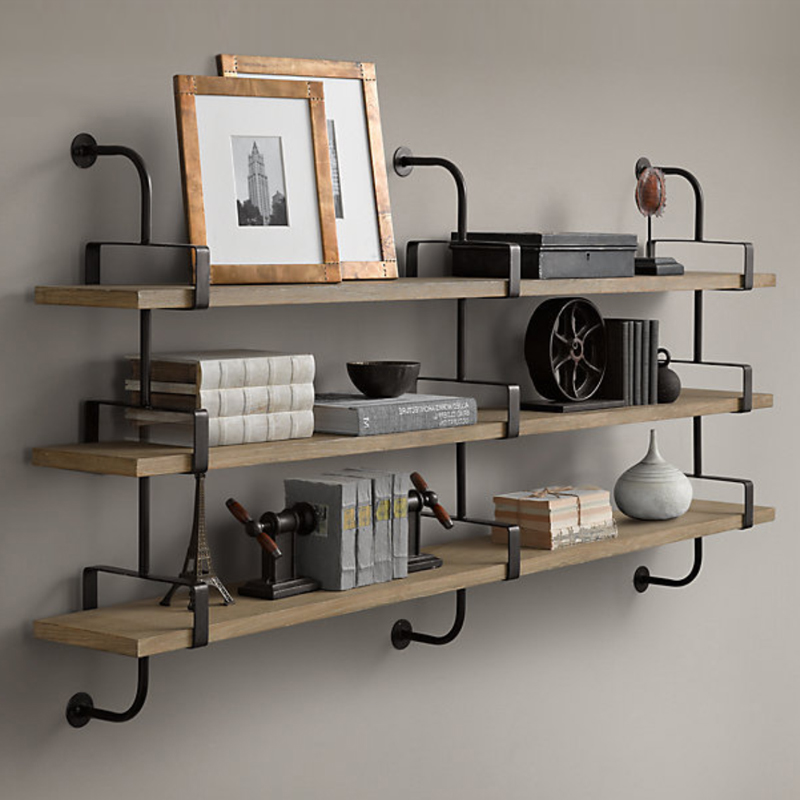 Полка из Дуба RH SHELVING & LEDGES 150 см Графит Полка из Дуба RH SHELVING & LEDGES 150 см Графит в Грозном | Loft Concept
