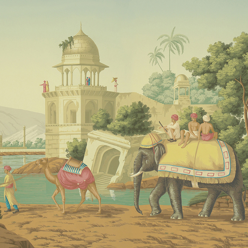 Обои ручная роспись Early Views of India Verdoyant on scenic paper Обои ручная роспись Early Views of India Verdoyant on scenic paper в Грозном | Loft Concept