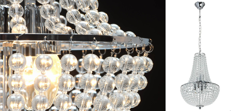 Люстра Virginia Clear Beads Chandelier chrome Люстра Virginia Clear Beads Chandelier chrome - Loft-Concept в Грозном
