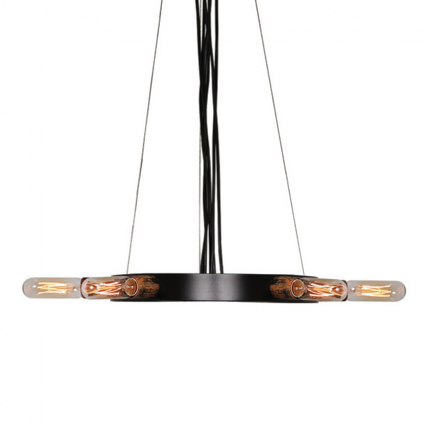 Люстра Loft Star Pendant 6 Ring Черный Люстра Loft Star Pendant 6 Ring Черный в Грозном | Loft Concept