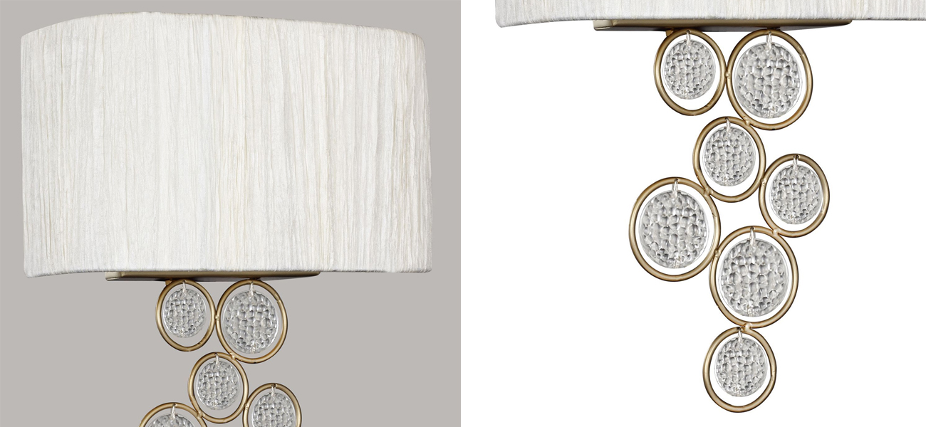 Бра с тканевым плафоном Montpellier - фото