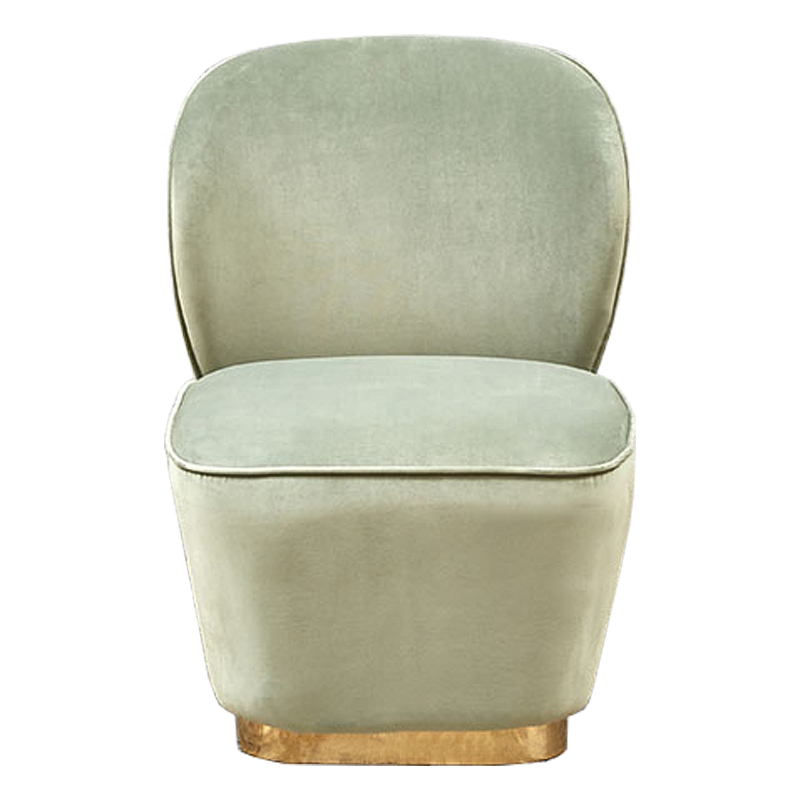 Кресло Petal Armchair Зеленый шалфей Глянцевое золото Кресло Petal Armchair Зеленый шалфей Глянцевое золото в Грозном | Loft Concept