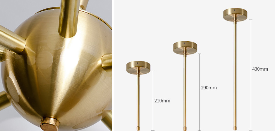 Люстра Cherry Bomb 16 balls Gold - фото №1