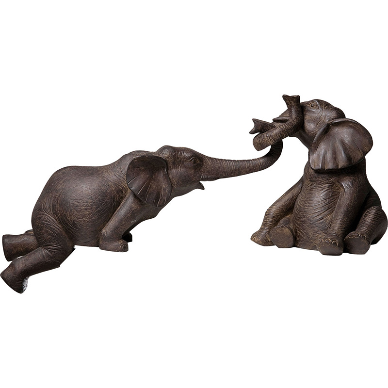 Статуэтка Two Elephants Коричневый Статуэтка Two Elephants Коричневый в Грозном | Loft Concept