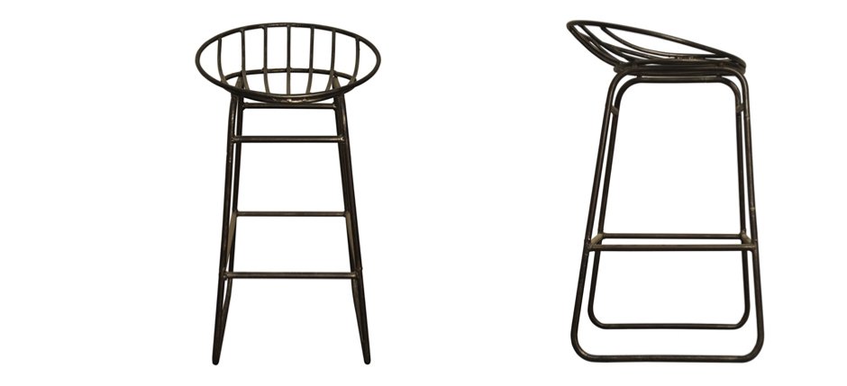 Барный стул Industrial Iron Grille Bar Stool Барный стул Industrial Iron Grille Bar Stool - Loft-Concept в Грозном