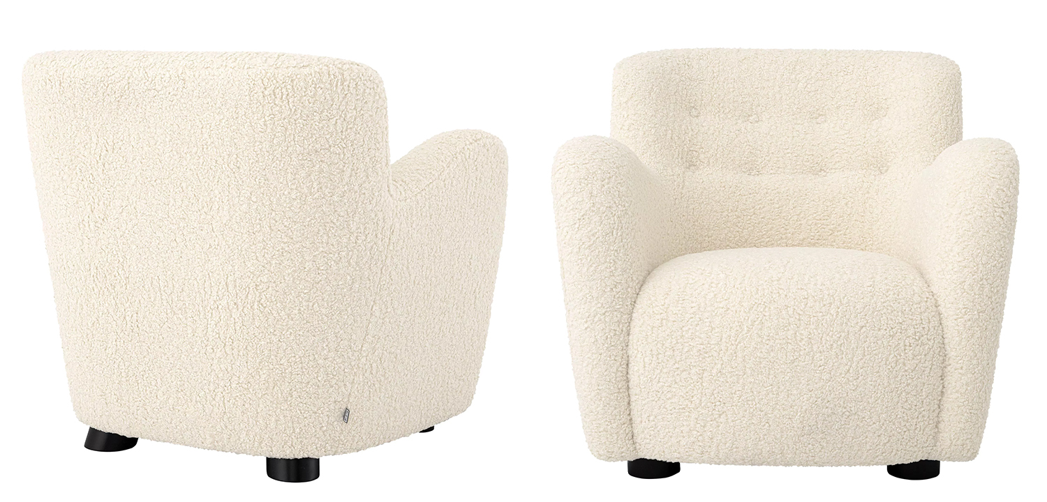 Кресло Eichholtz Chair Bixby White - фото