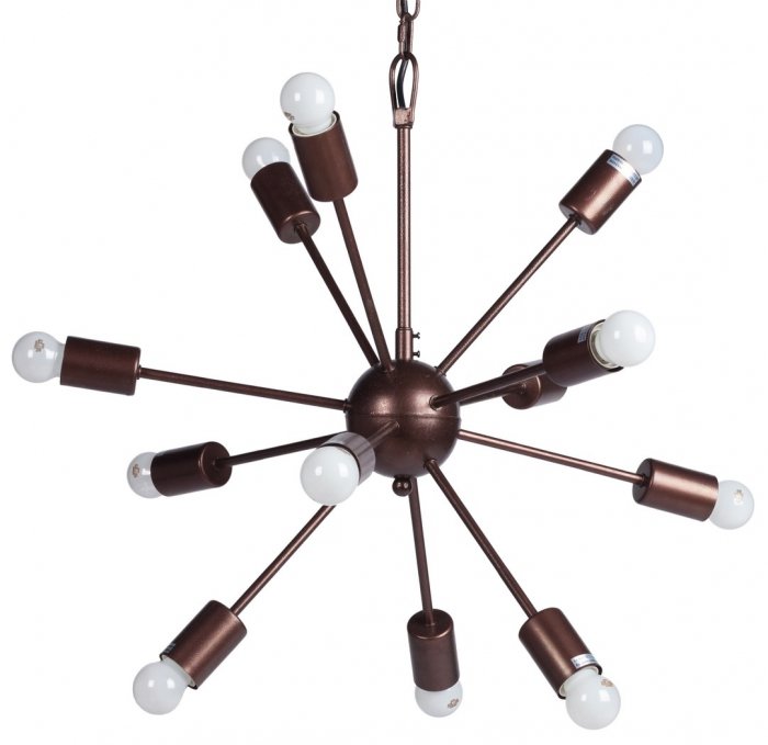Люстра Loft Industrial Sputnik Chandelier 60 12 Коричневый в Грозном | Loft Concept 