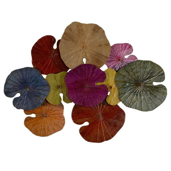 Арт-объект Disc wall art Lotus leaves II Мульти Арт-объект Disc wall art Lotus leaves II Мульти в Грозном | Loft Concept