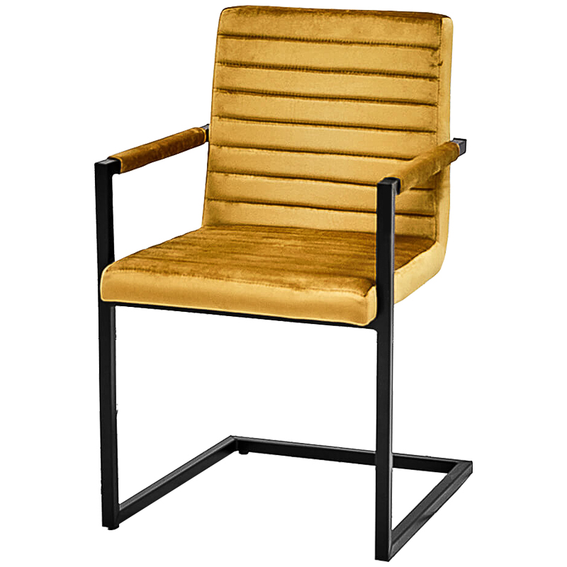 Стул с подлокотниками Dalak Stool yellow Черный Желтый Стул с подлокотниками Dalak Stool yellow Черный Желтый в Грозном | Loft Concept